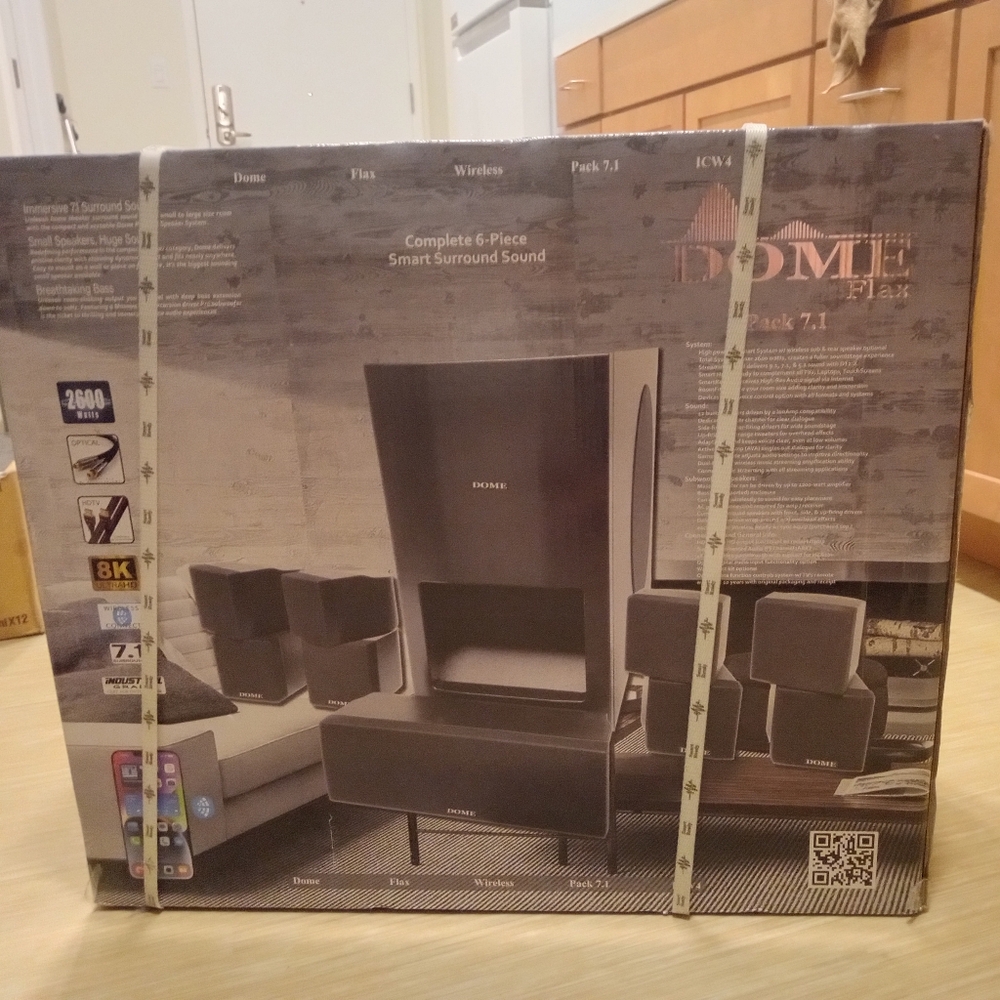 its the dome branded  surround sound system!